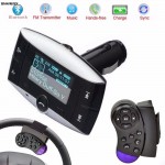 mosunx 1.5 LCD Car Kit MP3 Player Bluetooth FM Transmitter Modulator SD MMC USB Remote Hands-Free Car Electronics Bluetooth Car