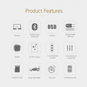 XDUOO X3II X3 II AK4490 USB DAC Bluetooth Portable HD Lossless MP3/WAV/ FLAC Music Player DSD128 Hiby Link In-line Control