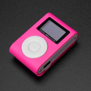 MP3 Mini USB Colorful Clip  Player LCD  ScreenMusic Player Screen Support 32GB Micro SD TF Card(not include) With Earphone MP3