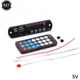 1pcs Micro USB Power Supply TF Radio DC 5V 12V MP3 Decoder Board 5V Audio player Module for Car Remote Music mp3 Speaker new