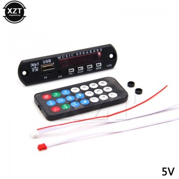 1pcs Micro USB Power Supply TF Radio DC 5V 12V MP3 Decoder Board 5V Audio player Module for Car Remote Music mp3 Speaker new