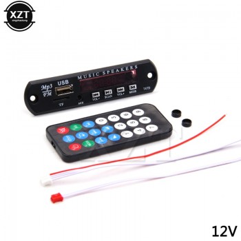 1pcs Micro USB Power Supply TF Radio DC 5V 12V MP3 Decoder Board 5V Audio player Module for Car Remote Music mp3 Speaker new