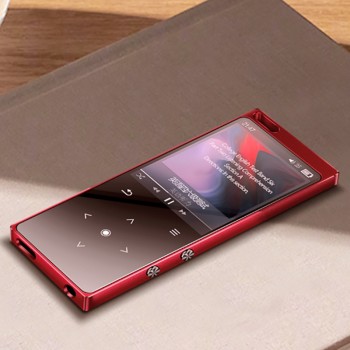 Metal MP3 Player Touch Key Ultrathin MP3 Music Player 1.8 Inch Color Screen Lossless Sound with FM E-book digital voice recorder