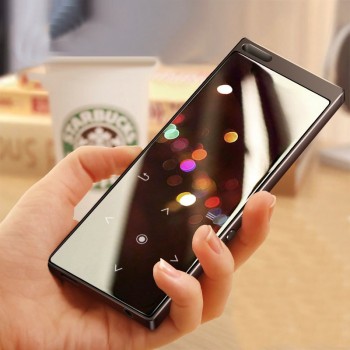 Metal MP3 Player Touch Key Ultrathin MP3 Music Player 1.8 Inch Color Screen Lossless Sound with FM E-book digital voice recorder