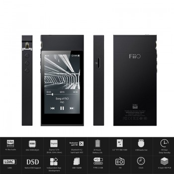 FiiO M7 High-Res Audio Lossless Music Player MP3 Bluetooth4.2 aptX-HD LDAC Touch Screen with FM Radio Support Native DSD128