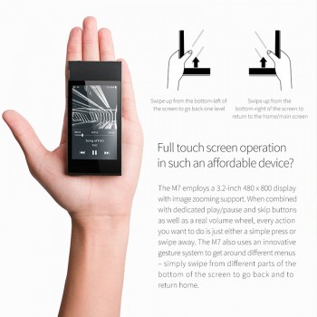 FiiO M7 High-Res Audio Lossless Music Player MP3 Bluetooth4.2 aptX-HD LDAC Touch Screen with FM Radio Support Native DSD128