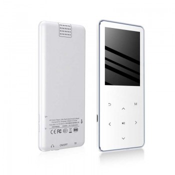 IQQ Slim MP3 Bluetooth 4.2 touch screen music player Bulit-in 16GB and Speaker Portable player with FM/Record suite for running