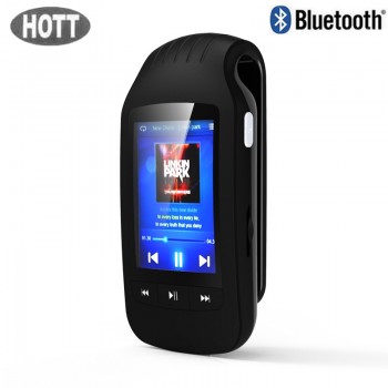 HOTT Sport Mini Clip Bluetooth Mp3 Player Music Audio Mp 3 Mp-3 With Screen Digital FM Radio Hifi Flac Usb 8Gb Lossless Walkman