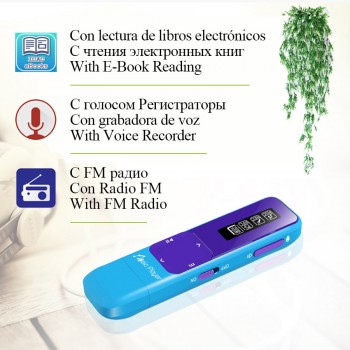 Mini radio fm usb mp3 Player with headphones lossless hifi music player mp-3 reproductor mp3 pen lecteur decoder flash walkman