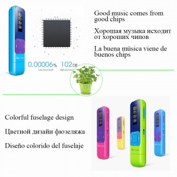 Mini radio fm usb mp3 Player with headphones lossless hifi music player mp-3 reproductor mp3 pen lecteur decoder flash walkman