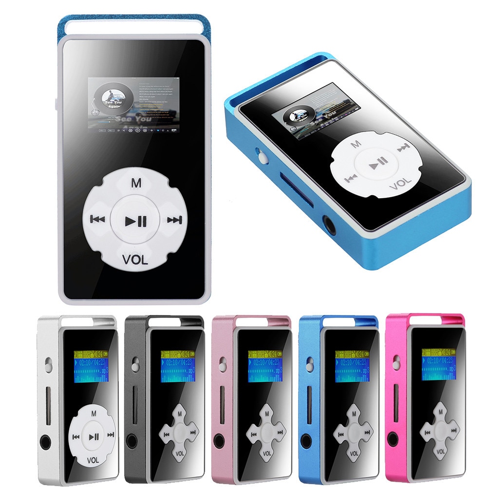 Sports MP3 Player Portable USB MP3 USB Digital MP3 Player LCD Screen Support Micro SD TF Card 32G Mirror Music Media l1106#2