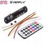 Overfly Wireless Bluetooth 12V MP3 WAV WMA Decoder Board Audio Module USB SD TF Radio For Car Accessories Model JQ-D016BT-B
