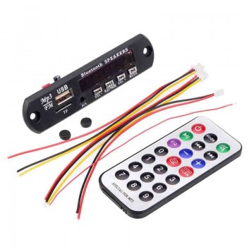 Overfly Wireless Bluetooth 12V MP3 WAV WMA Decoder Board Audio Module USB SD TF Radio For Car Accessories Model JQ-D016BT-B