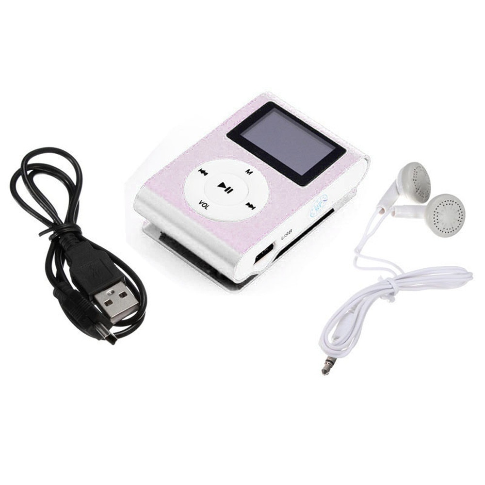 Mini USB Clip MP3 Player LCD Screen Support 32GB Micro SD TF Card   8.14
