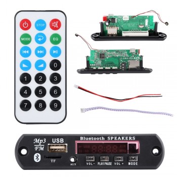 12V 5V Wireless Bluetooth Micro USB MIC 3.5MM AUX FLAC MP3 TF Radio WMA Decoder Board Audio Module USB For Car
