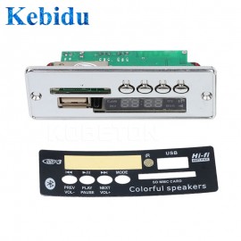 Kebidu JQ-D028BT MP3 Decoder Board Hands-free USB MP3 Player Integrated Bluetooth Module with Remote Control USB FM Aux Radio