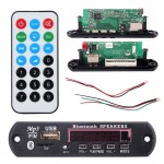 Universal 7-12V Car Bluetooth MP3 Decoder Board Decoding Player Module Support FM Radio USB/TF LCD Screen Remote Controller