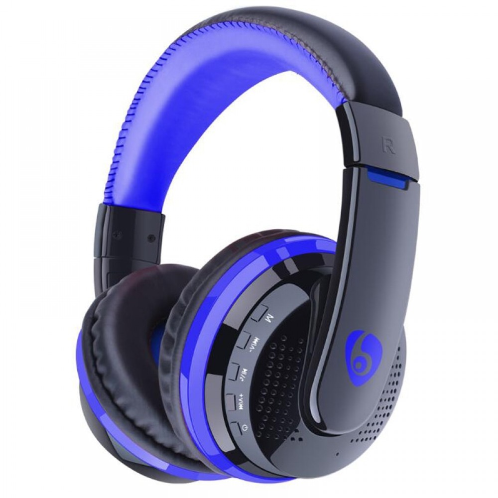 3.5mm Cable Headset MP3 Player with FM Radio Card Play Max to 32GB Bluetooth Headphone Wireless Earphone For PC Phones TV Games