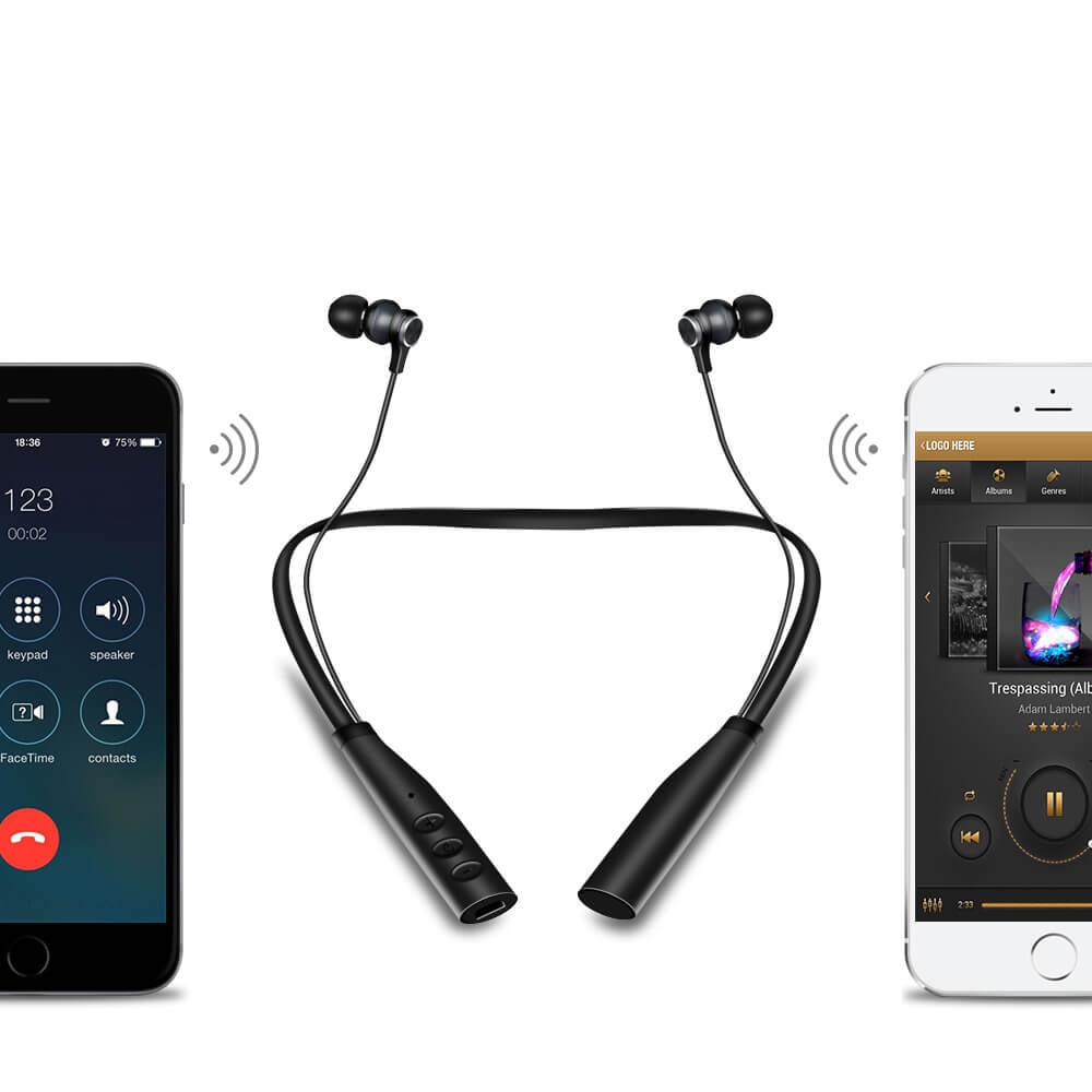 Portable Bluetooth Mp3 Player Walkman Headphone With Mic Mp3 Music Play For Running Sports Usb Audio Player Support Tf Card