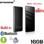 Btsmone new version touch screen slim mp3 player Built-in Bluetooth and 16/32GB with loudly Speaker FM /radio expand up to 128GB