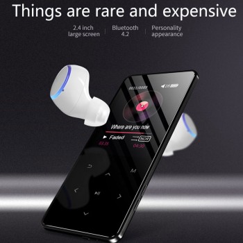 Btsmone new version touch screen slim mp3 player Built-in Bluetooth and 16/32GB with loudly Speaker FM /radio expand up to 128GB