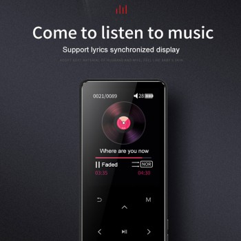 Btsmone new version touch screen slim mp3 player Built-in Bluetooth and 16/32GB with loudly Speaker FM /radio expand up to 128GB
