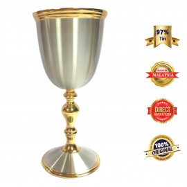 DKB008GP Gold Plated Pewter Goblet