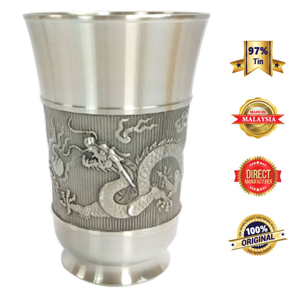 DKB027 Pewter Tumbler - Dragon