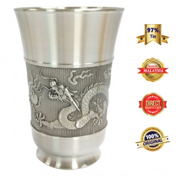 DKB027 Pewter Tumbler - Dragon