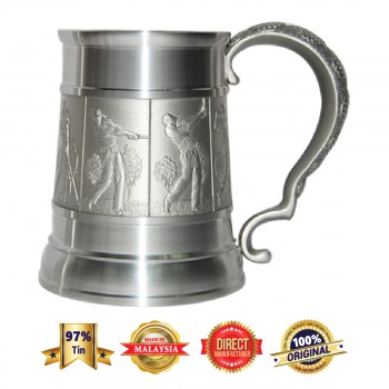 FCB127 Pewter Beer Mug - Golfer