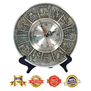 DKC003A Pewter Clock - Malaysia