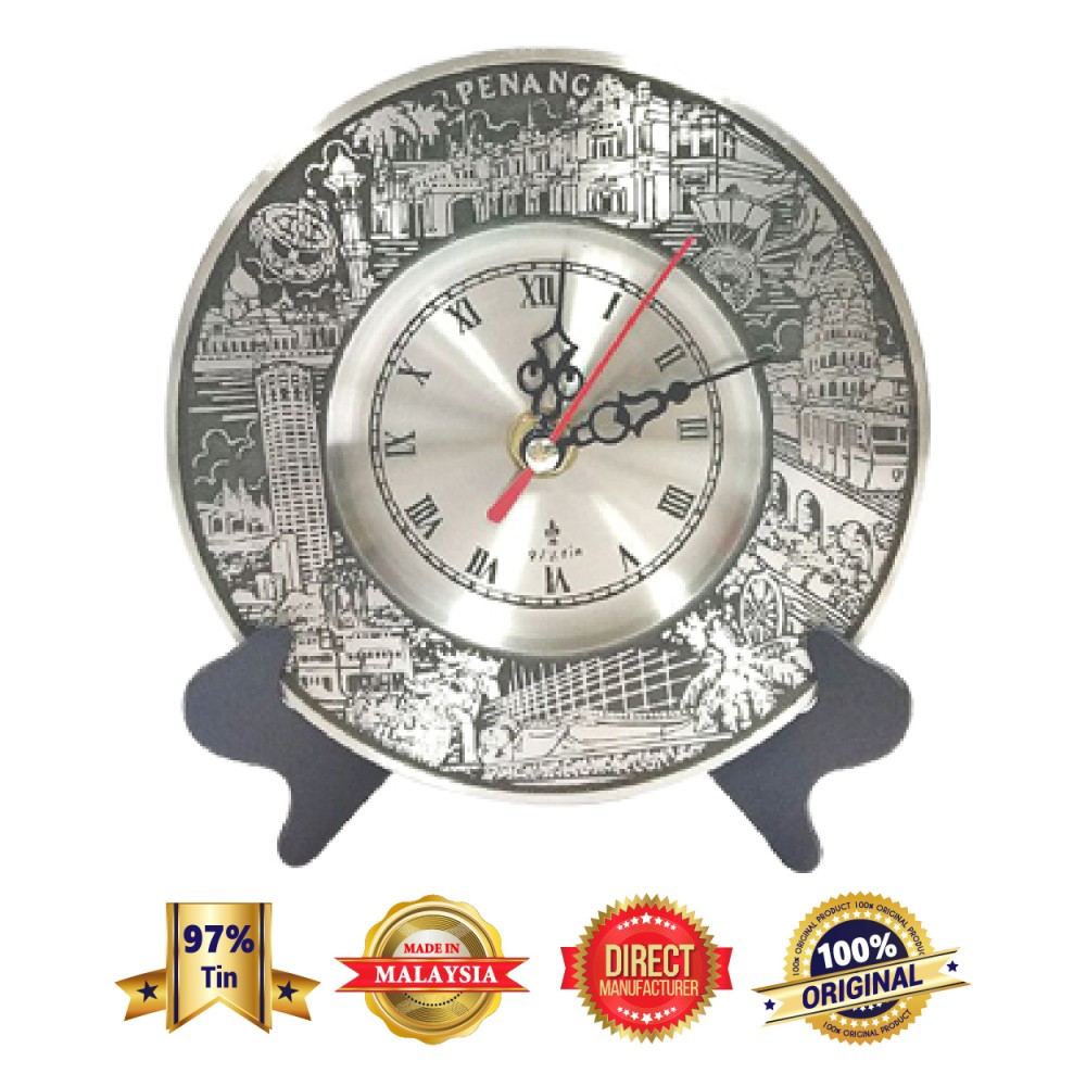 DKC004 Pewter Clock - Penang