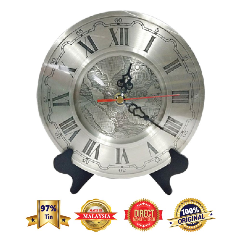 DKC006 Pewter Clock