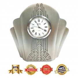 DKC014 Pewter Table Clock