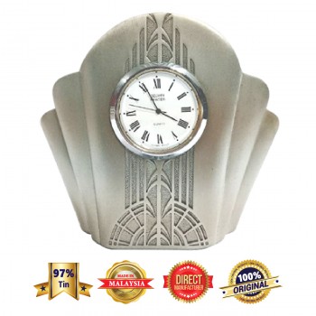DKC014 Pewter Table Clock