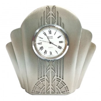 DKC014 Pewter Table Clock