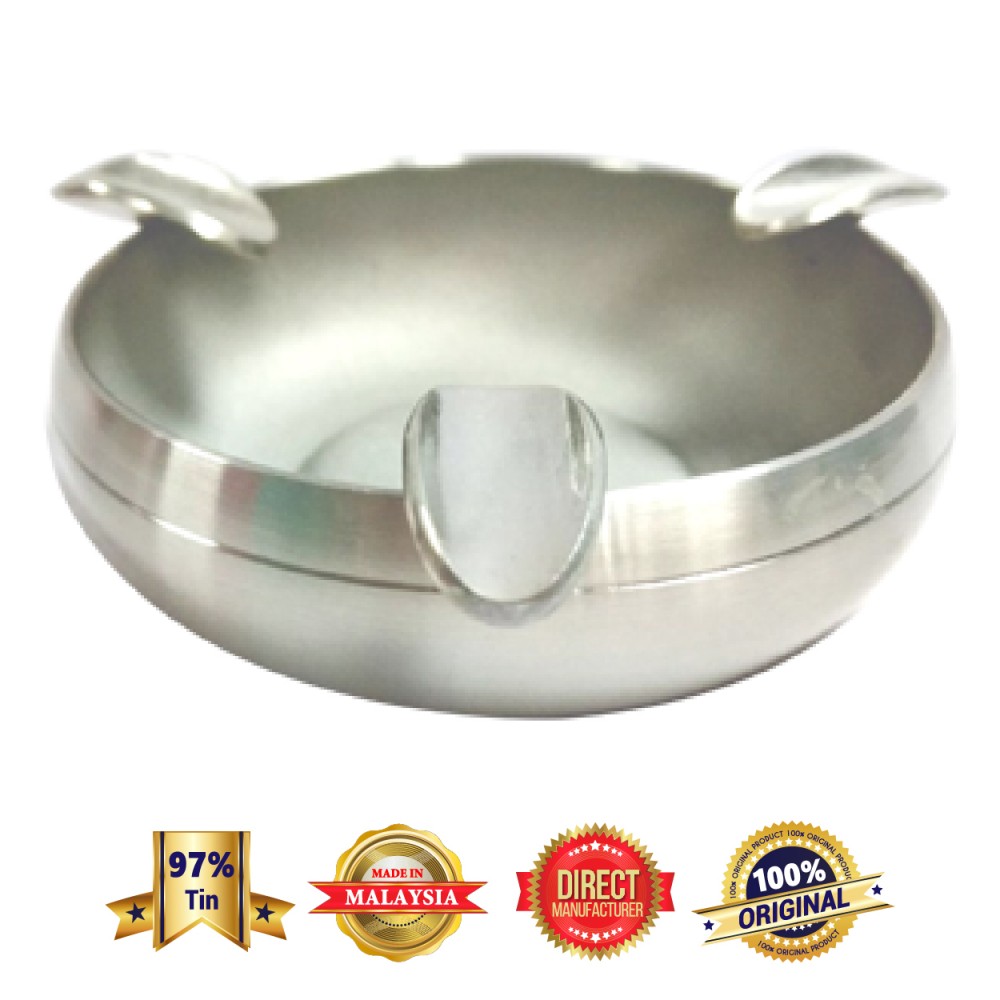 DKA009Sa Pewter Ashtray (Sandblast)