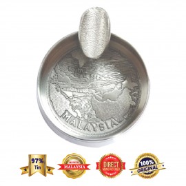 DKA011 Pewter Ashtray - Malaysia Map