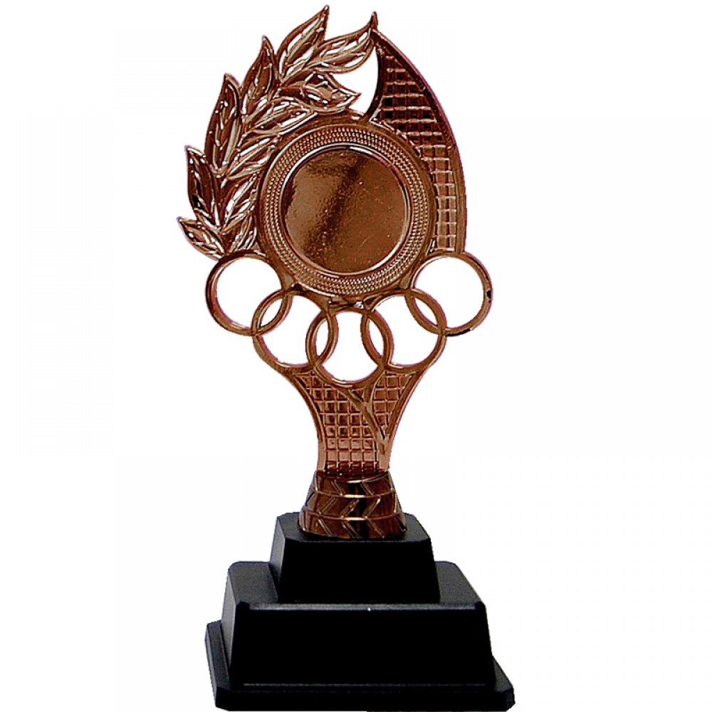AT30671(1) Acrylic Pattern Trophy c/w Plastic Stand Medal With Gold/Silver/Bronze color