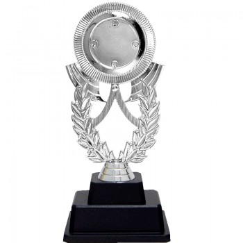 AT30671(2) Acrylic Pattern Trophy c/w Plastic Stand Medal With Gold/Silver/Bronze color