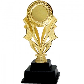 AT30671(3) Acrylic Pattern Trophy c/w Plastic Stand Medal With Gold/Silver/Bronze color