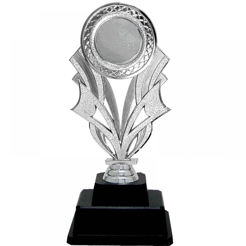 AT30671(3) Acrylic Pattern Trophy c/w Plastic Stand Medal With Gold/Silver/Bronze color