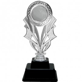 AT30671(3) Acrylic Pattern Trophy c/w Plastic Stand Medal With Gold/Silver/Bronze color