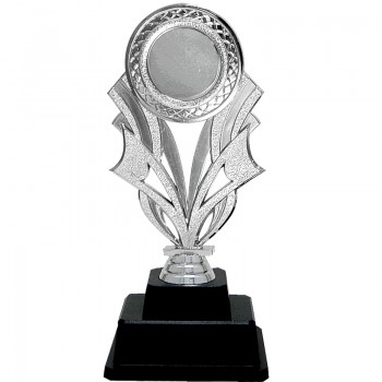 AT30671(3) Acrylic Pattern Trophy c/w Plastic Stand Medal With Gold/Silver/Bronze color