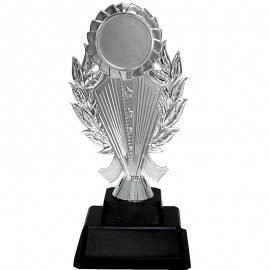AT30671(4) Acrylic Pattern Trophy c/w Plastic Stand Medal With Gold/Silver/Bronze color