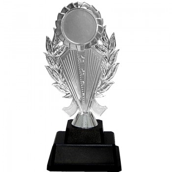 AT30671(4) Acrylic Pattern Trophy c/w Plastic Stand Medal With Gold/Silver/Bronze color