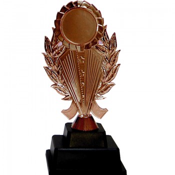 AT30671(4) Acrylic Pattern Trophy c/w Plastic Stand Medal With Gold/Silver/Bronze color