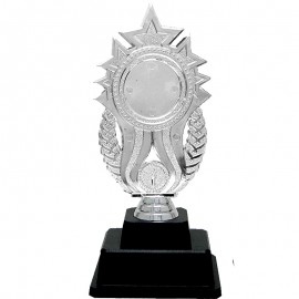 AT30671(5) Acrylic Pattern Trophy c/w Plastic Stand Medal With Gold/Silver/Bronze color