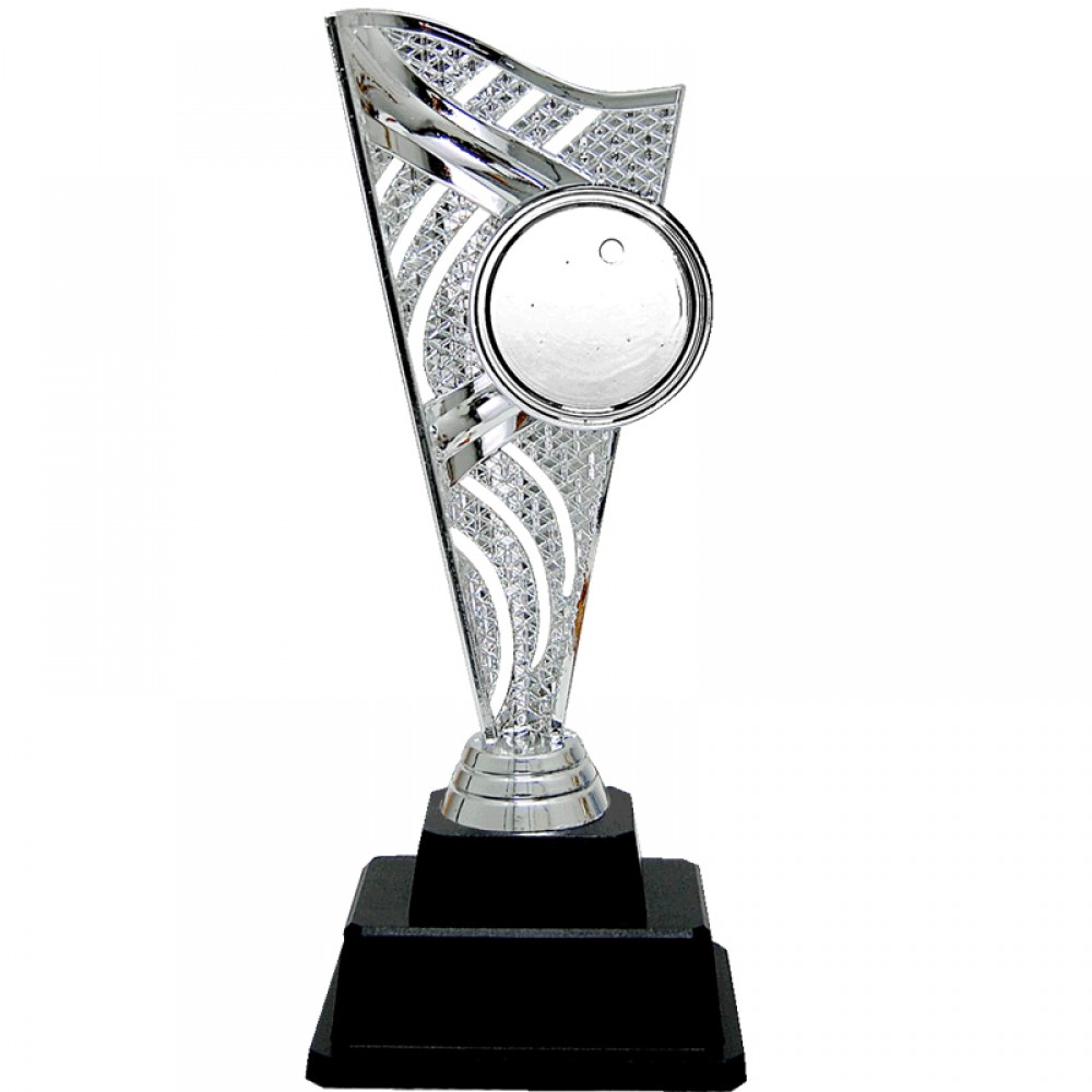 AT30671(6) Acrylic Pattern Trophy c/w Plastic Stand Medal With Gold/Silver/Bronze color