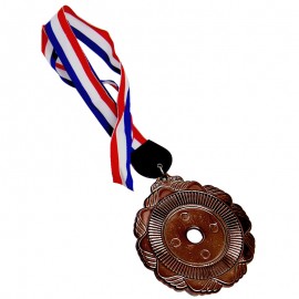 ACC913(1) Plastic Hanging Medal With Gold/Silver/Bronze color c/w Big Ribbon With Color